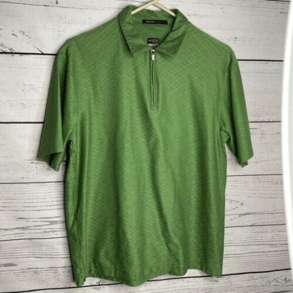 Nike TW Tiger Woods Collection Dry Fit Short Sleeve Golf Polo Shirt Men Size L - Picture 1 of 9